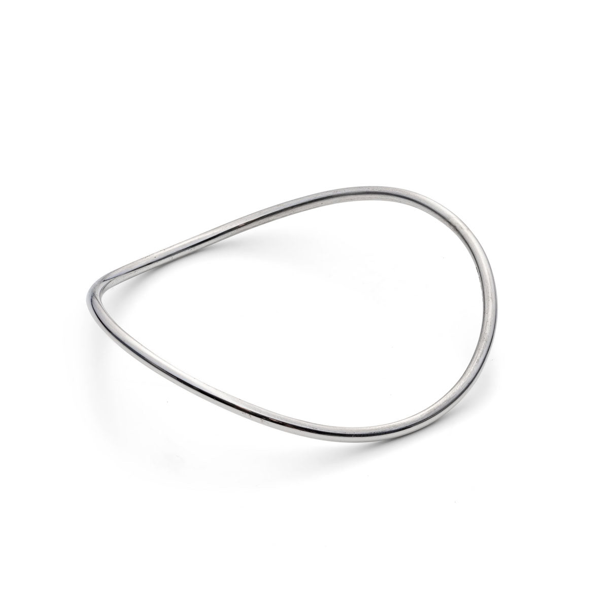 Organic Silver Bangle